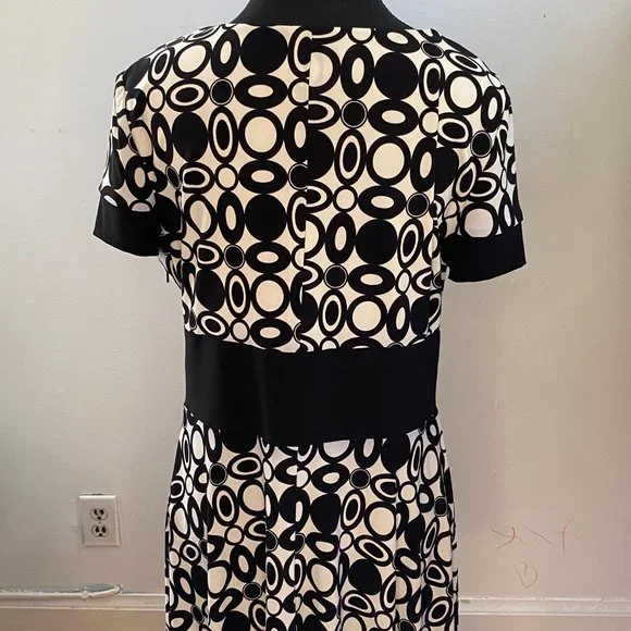Vintage Polka Dotted Dress - Size 10 - Picture 4 of 5